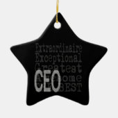 CEO Extraordinaire Keramik Ornament (Vorne)