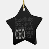 CEO Extraordinaire Keramik Ornament (Links)