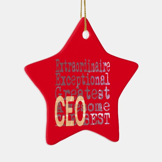 CEO Extraordinaire Keramik Ornament (Rechts)