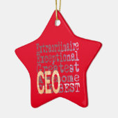 CEO Extraordinaire Keramik Ornament (Links)