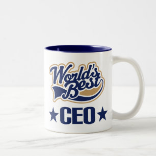 CEO-Geschenk (Welten am besten) Zweifarbige Tasse