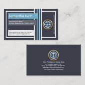 CEO Gründer Creative Concept Comparments Visitenkarte (Vorne/Hinten)