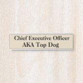 CEO Hanging Door Sign Name Plate Türschild (Vorderseite )