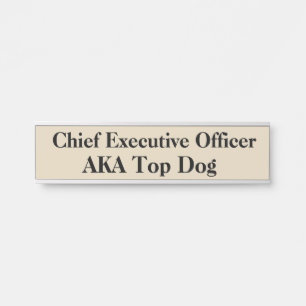 CEO Hanging Door Sign Name Plate Türschild