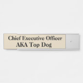 CEO Hanging Door Sign Name Plate Türschild (Vorderseite )