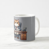 CEO (Katzen-Geschäftsführer) - Lustiger Bürokatzen Kaffeetasse (VorderseiteRechts)