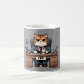 CEO (Katzen-Geschäftsführer) - Lustiger Bürokatzen Kaffeetasse (Mittel)