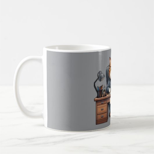 CEO (Katzen-Geschäftsführer) - Lustiger Bürokatzen Kaffeetasse (Links)