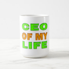 CEO meines Lebens Motivierend und inspirierend Kaffeetasse