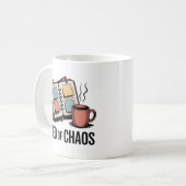 CEO of Chaos | Motherhood Multitasking Humor Kaffeetasse (Vorderseite Links)