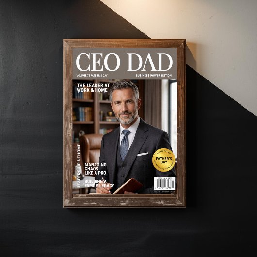 CEO Papa Personalisierter Vatertag Poster