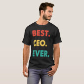 CEO Retro Best CEO Ever T-Shirt (Vorne ganz)