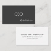 CEO | Signature-Serie Visitenkarte (Vorne/Hinten)