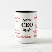 CEO Swear Words überraschend lustige Piss Peeves Tasse (Zentrum)