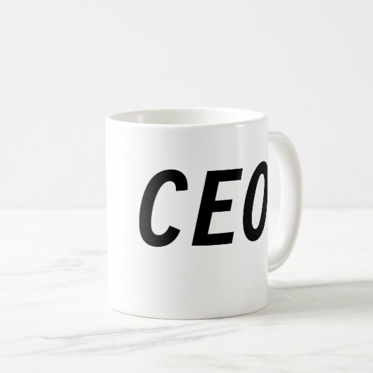 CEO-Tasse Kaffeetasse (VorderseiteRechts)