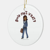 CEO von Frau in Business Anzug Keramikornament (Links)