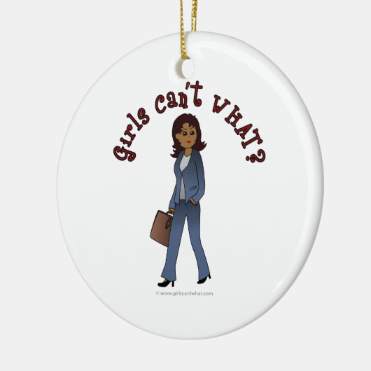 CEO von Frau in Business Anzug Keramikornament (Links)