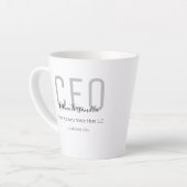 CEO von Grey Black Name Milchtasse (Linke Ecke)