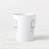 CEO von Grey Black Name Milchtasse (Vorderseite)