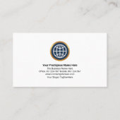 CEO von Minimalistisch Simple Line Block Layers  Visitenkarte (Rückseite)