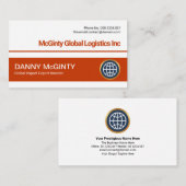 CEO von Minimalistisch Simple Line Block Layers  Visitenkarte (Vorne/Hinten)