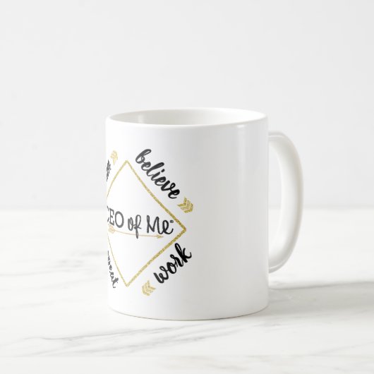 CEO von mir Traum glauben Kaffeetasse (VorderseiteRechts)