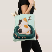 "CEO von Nap" Katze schläft auf dem Sofa Tasche (Von Nahem)