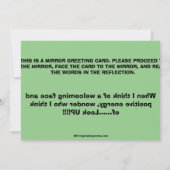 CEOFC1000U - Willkommen Gesicht (MGC URL) Vielen D Dankeskarte (Rückseite)