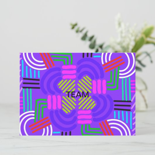 CEOFC1046A - Team Dankeskarte (Stehend Vorderseite)