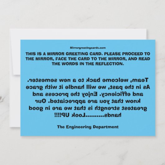 CEOFC1046ED - Team Dankeskarte (Rückseite)