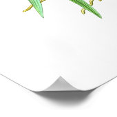 Cephalanthera rubra poster (Ecke)