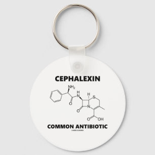 Cephalexin Common Antibiotic (Chemical Molecule) Schlüsselanhänger