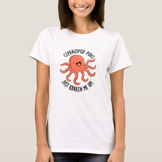 Cephalopod drückt mich einfach auf den lustigen Ti T-Shirt (Vorderseite)