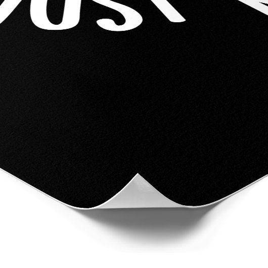 Cephalopod drückt mich einfach auf, dunkle BG Poster (Ecke)