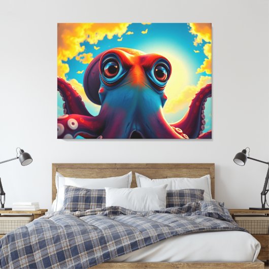 Cephalopod Leinwanddruck (Insitu (Schlafzimmer))