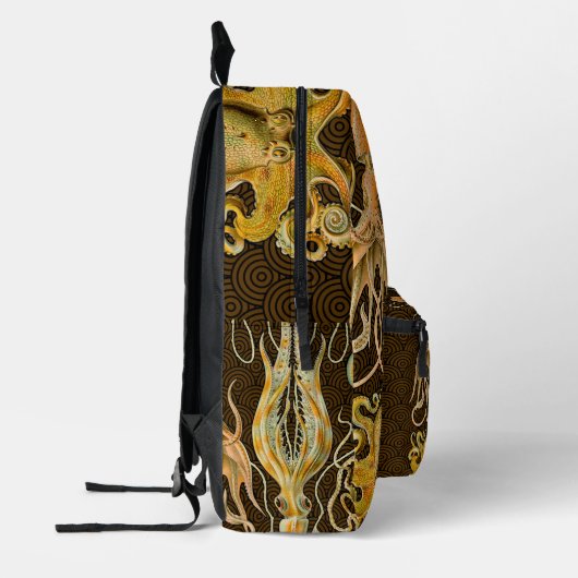 Cephalopod Octopus Tintenfisch Meeresnatur Bedruckter Rucksack (Links)