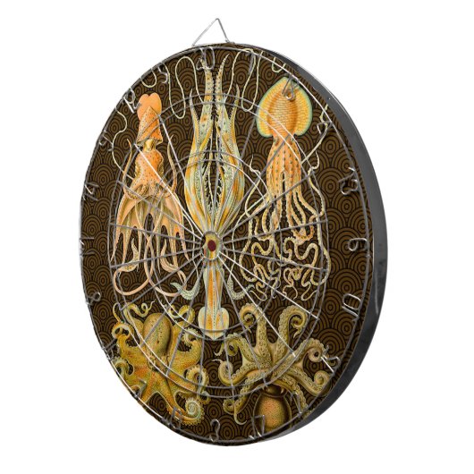 Cephalopod Octopus Tintenfisch Meeresnatur Dartscheibe (Vorderseite rechts)