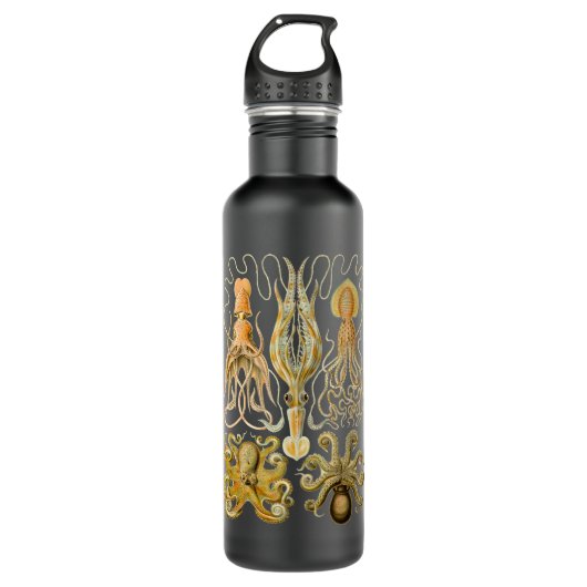 Cephalopod Octopus Tintenfisch Meeresnatur Edelstahlflasche (Vorderseite)