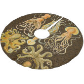 Cephalopod Octopus Tintenfisch Meeresnatur Polyester Weihnachtsbaumdecke (Schrägansicht)