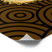 Cephalopod Octopus Tintenfisch Meeresnatur Poster (Ecke)