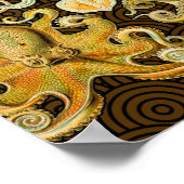 Cephalopod Octopus Tintenfisch Meeresnatur Poster (Ecke)