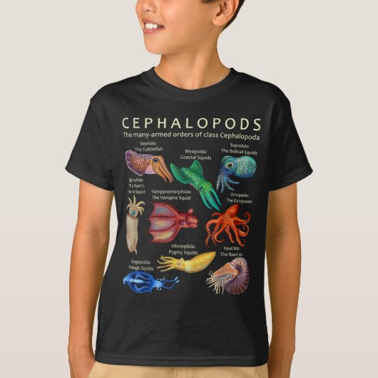 Cephalopod Octopus Tintenfisch Tintenfische T-Shirt (Vorderseite)