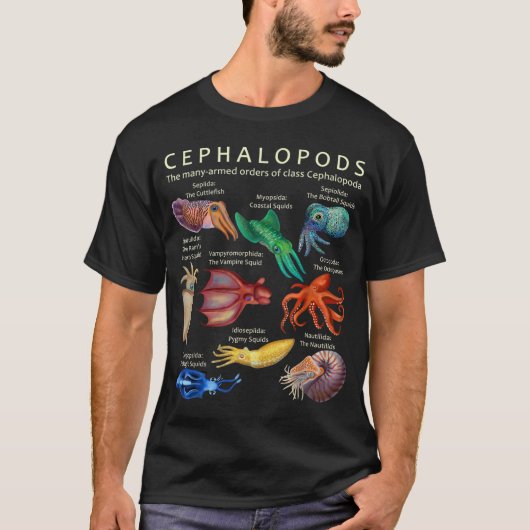 Cephalopod Octopus Tintenfisch Tintenfische T-Shirt (Vorderseite)