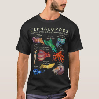Cephalopod Octopus Tintenfisch Tintenfische und Na T-Shirt