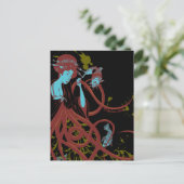 Cephalopod Sushi Postkarte (Stehend Vorderseite)