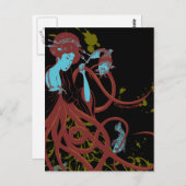 Cephalopod Sushi Postkarte (Vorne/Hinten)