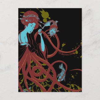 Cephalopod Sushi Postkarte