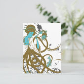 Cephalopod Sushi Postkarte (Stehend Vorderseite)