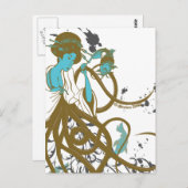 Cephalopod Sushi Postkarte (Vorne/Hinten)