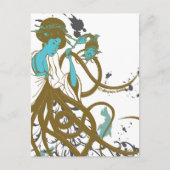 Cephalopod Sushi Postkarte (Vorderseite)